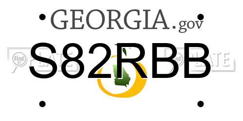 S82RBB Georgia License Plate