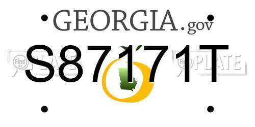 S87171T Georgia License Plate