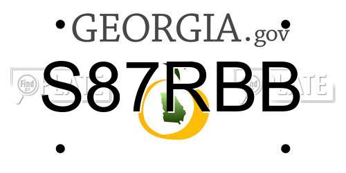 S87RBB Georgia License Plate