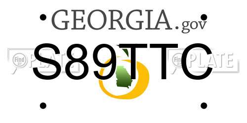 S89TTC Georgia License Plate