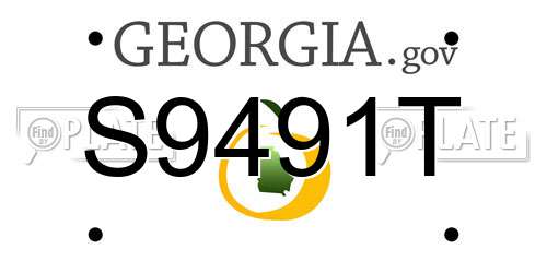 S9491T Georgia License Plate
