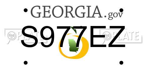 S977EZ Georgia License Plate