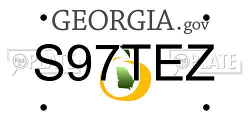 S97TEZ Georgia License Plate