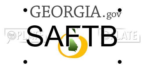 SAFTB Georgia License Plate
