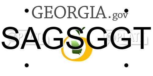 SAGSGGT Georgia License Plate