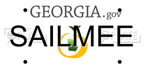 SAILMEE Georgia License Plate