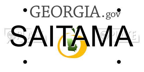 SAITAMA Georgia License Plate