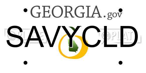 SAVYCLD Georgia License Plate