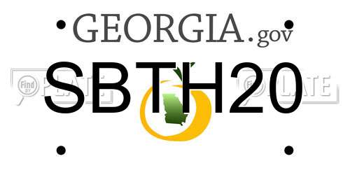 SBTH20 Georgia License Plate
