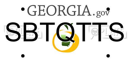 SBTQTTS Georgia License Plate