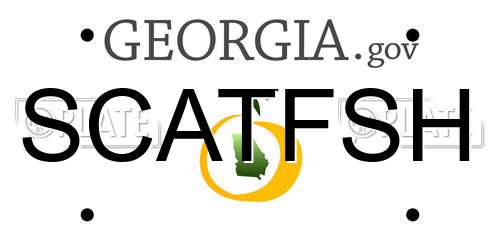 SCATFSH Georgia License Plate