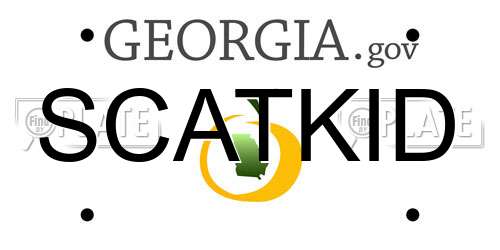 SCATKID Georgia License Plate