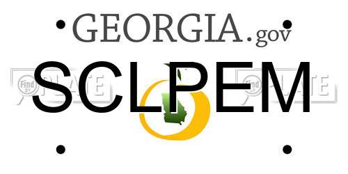 SCLPEM Georgia License Plate
