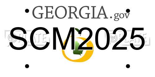 SCM2025 Georgia License Plate