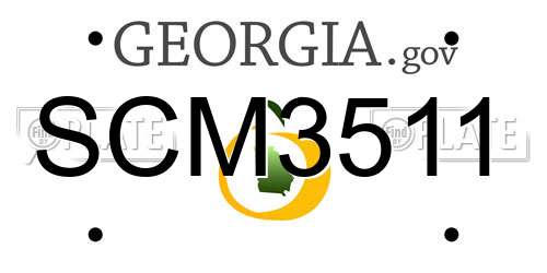 SCM3511 Georgia License Plate