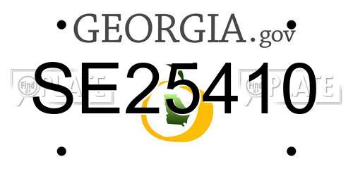 SE25410 Georgia License Plate