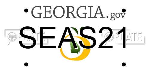 SEAS21 Georgia License Plate