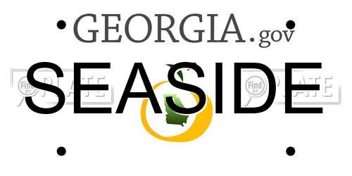 SEASIDE Georgia License Plate