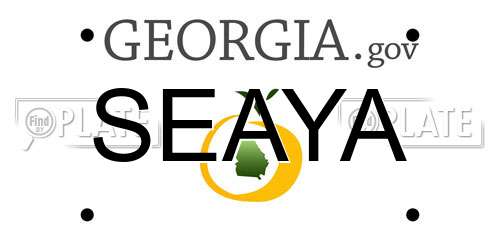 SEAYA Georgia License Plate