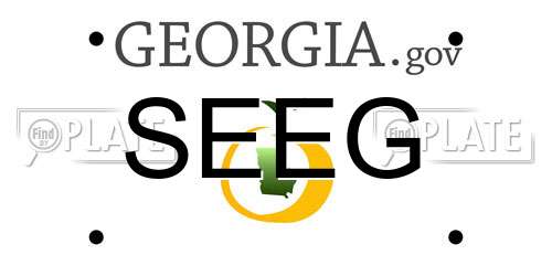 SEEG Georgia License Plate