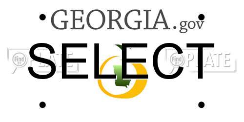 SELECT Georgia License Plate