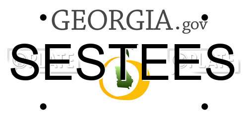 SESTEES Georgia License Plate