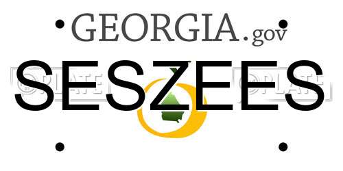 SESZEES Georgia License Plate