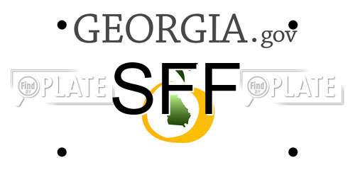 SFF Georgia License Plate