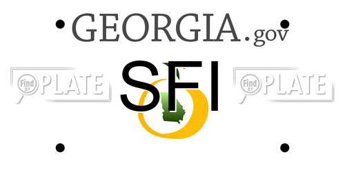 SFI Georgia License Plate