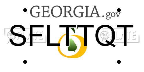 SFLTTQT Georgia License Plate