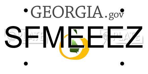 SFMEEEZ Georgia License Plate