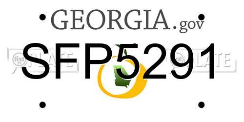 SFP5291 Georgia License Plate