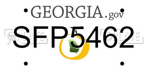 SFP5462 Georgia License Plate