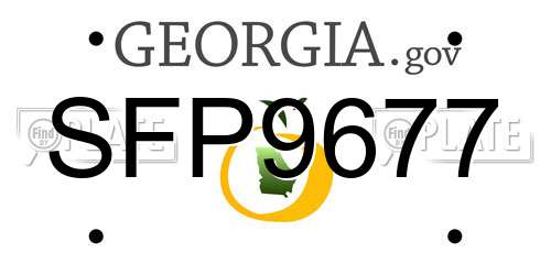 SFP9677 Georgia License Plate