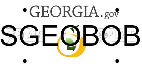 SGEOBOB Georgia License Plate