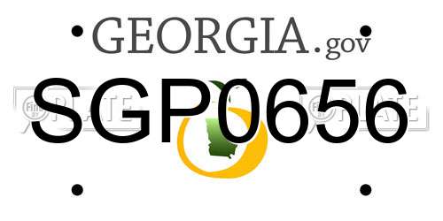 SGP0656 Georgia License Plate