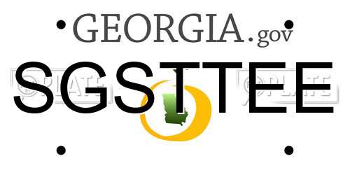 SGSTTEE Georgia License Plate