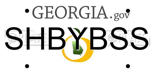 SHBYBSS Georgia License Plate