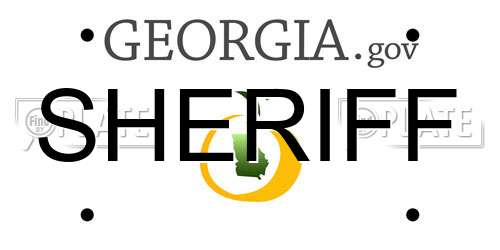 SHERIFF Georgia License Plate