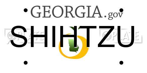 SHIHTZU Georgia License Plate
