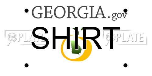 SHIRT Georgia License Plate