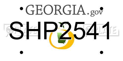 SHP2541 Georgia License Plate