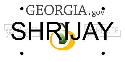 SHRIJAY Georgia License Plate