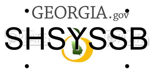 SHSYSSB Georgia License Plate