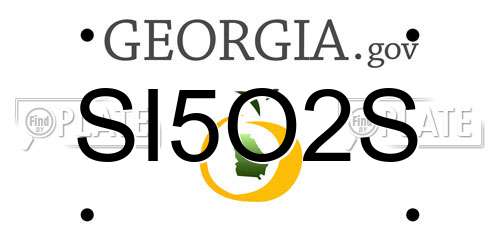 SI5O2S Georgia License Plate