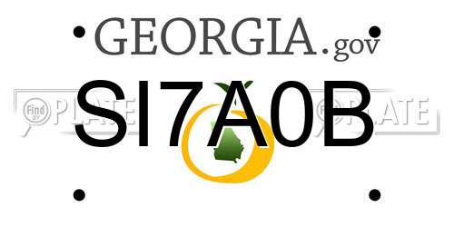 SI7A0B Georgia License Plate