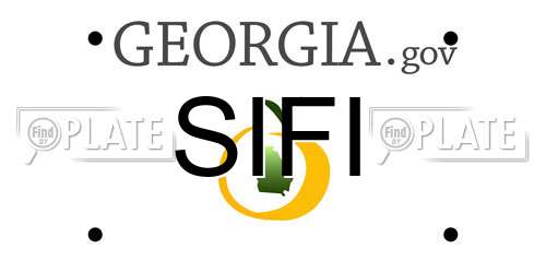 SIFI Georgia License Plate