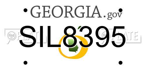 SIL8395 Georgia License Plate