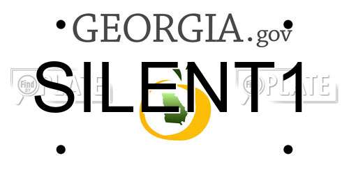 SILENT1 Georgia License Plate