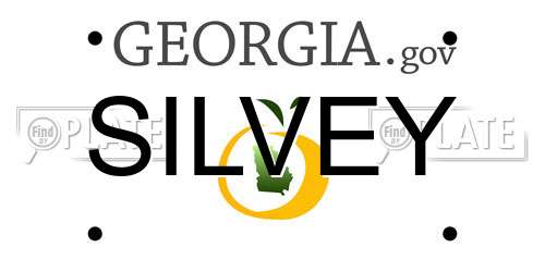SILVEY Georgia License Plate